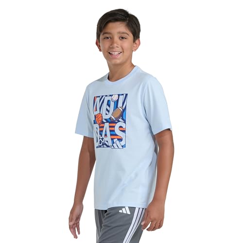 Image of Adidas Boys Short Sleeve Multi-Sport Poster Tee