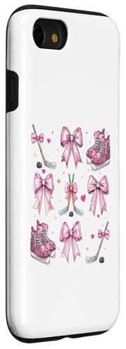 Patin de Hockey sur Glace pour Fille avec nœud Rose Coque pour iPhone SE (2020) / 7/8 – vue 3
