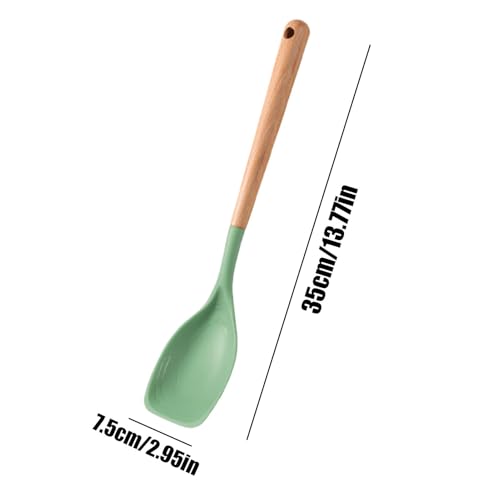 Utensilios de cocina con mango de madera y diseño antiadherente duradero 3