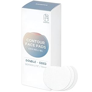Premium Double-Sided Facial Pads – Lint Free – for Makeup Remover and Toner – Rayon face Pads for Toner and cleasing – Rayon not Cotton Balls – Exfoliating Cotton Rounds for face (180 Pads)