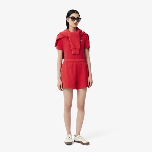 Image of Lacoste Women's Solid Regular Fit Polos