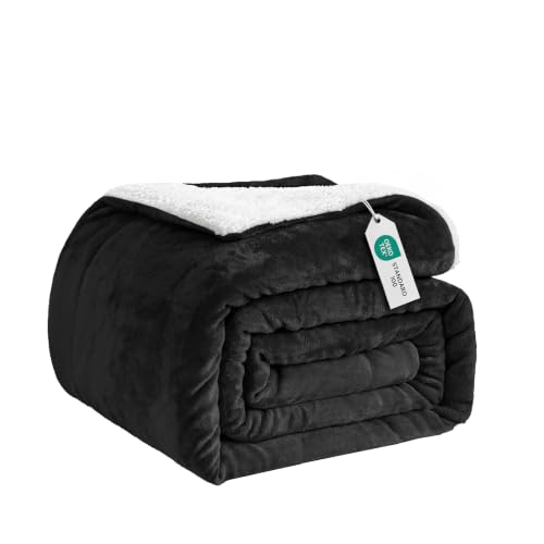 Good Nite Kuscheldecke 230x270cm Sherpa Fleecedecke Wohndecke – Ansicht 1