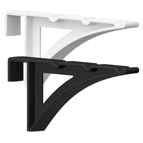 LEIKO Home WUNDERHAKEN ultra stabiler Fensterhaken - Designer Kunststoff-Dekohaken zum Einhängen Made in Germany Traglast: 5 kg Anzahl: 2 Stück (Schwarz Fensterstärke: 15 mm)