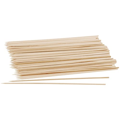 Fackelmann Schaschlikspieße, Holzspieße, Grillspieße, Fleischspieße (Farbe: Braun), Menge: 100...