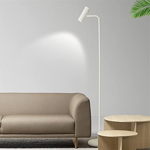 Lámpara de pie LED regulable de estilo minimalista color blanco 5