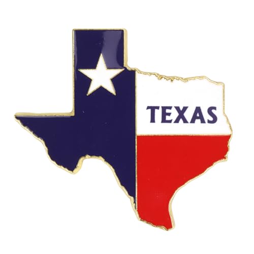 Imán de metal con mapa de Texas 3.2 x 3 pulgadas