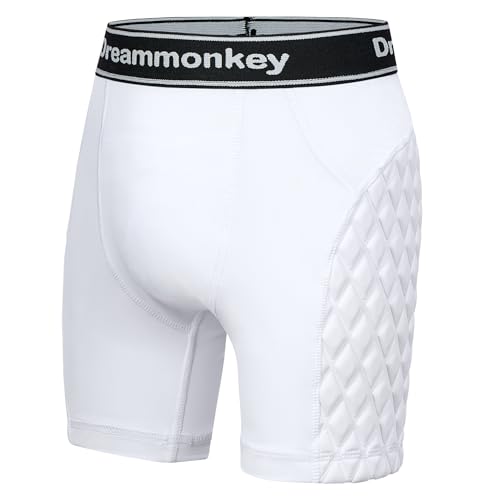 Dreammonkey Toddler Boys Baseball Padded Sliding Shorts Cup Pocket Athletic Compression Underwear...