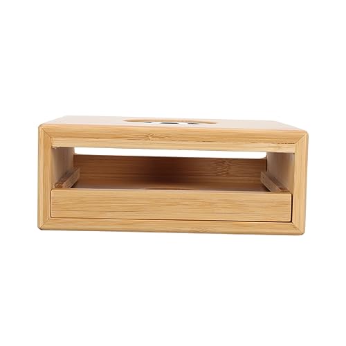 Alipis Teapot Warmer Base Drawer Type Bamboo Teapot Warmer Home Tea Candle Holder