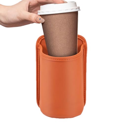 Portabicchieri Auto - Portabicchiere da Auto per Portiera Organizzatore,Organizzatore Da Viaggio In Pelle Per Bevande
