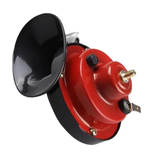 Bocinas impermeables de 12V en rojo y negro para motos y barcos 3