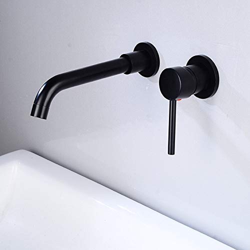 Mitigeur salle de bain mural avec bec pivotant pour vasque