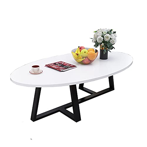 Mesa De Centro, Mesa Ovalada De Sala De Estar, Nórdicos EN S Mesa De Cóctel De Mesa De Té De Ocio Estilo, For La Ventana De La Bahía De Tatami 100 Cm / 39.4 (Color : B)