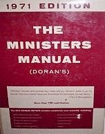 The Minister's Manual 1971 0060690194 Book Cover