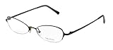 Vera Wang V100 For Ladies Cat Eye Half-rim Light Weight Eyeglasses/Spectacles (49-17-135, Black)