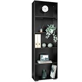 tectake® Estanteria Madera, Libreria Estanteria con 5 Compartimentos,...