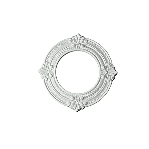 Image of Renovators Supply Manufacturing Pack of 20 Ceiling Light Trim Medallion 10'' Polyurethane White