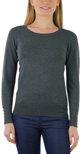 Image of ToBeInStyle Women's Classic Long Sleeve V-Neck Pullover Sweater