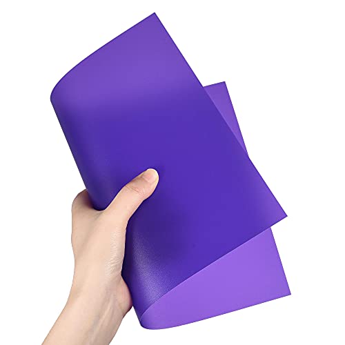 sourcing map 4 Stück Farbfolien Gel Farbige Farbfilm hitzebeständige Transparente Farben für LED Licht Scheinwerfer Foto Studio Blitz Party DIY Lila