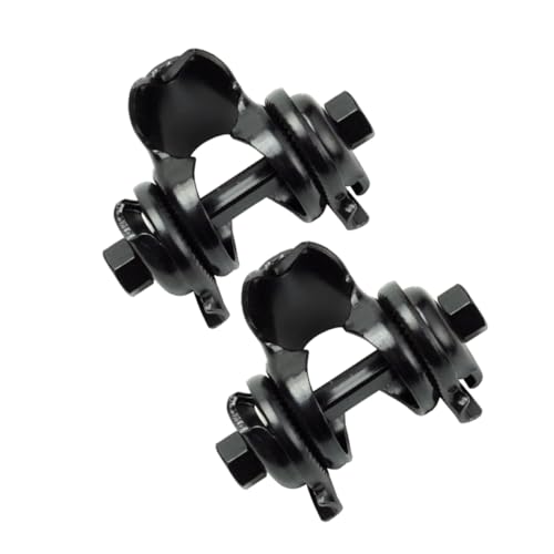 Happyyami 2pcs Bike Seat Post Clamp Durable Saddle Adapter for Mountain and Road Bikes Easy Installation Secure Attachment Versatile Fit for Various Cycling Applications