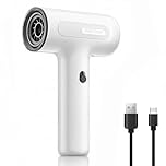 Yanmis Cordless Hair Dryer, 2000mAh Battery, 500W Brushless Motor USB Rechargeable Hair Blow Dryer for Rapid Drying of Paintings or Hairs (White)