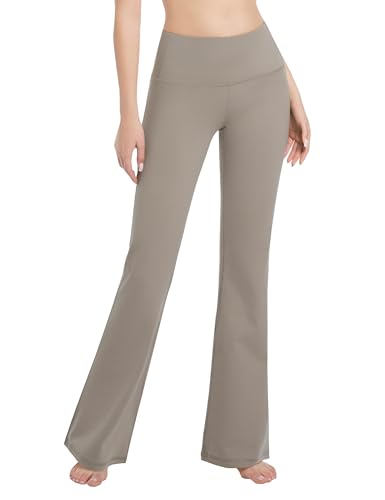Image of BUBBLELIME Women Out Pockets High Waist Bootlegs Tummy Control Yoga Flared