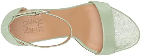 Naturalizer Womens Vera Ankle Strap Block Heel Dress Sandal,Mint Green Leather,9M | Image 4