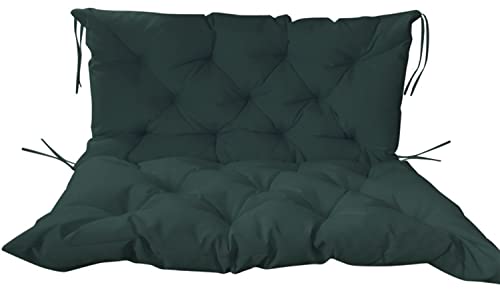 Coussin de rechange imperméable vert foncé pour banc de jardin usé 150 cm