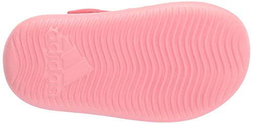 adidas Water Slide Sandal, Super Pop/White/Black, 1 US Unisex Little Kid4