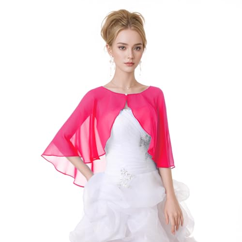 AUTTOGirl Foulard en mousseline de soie pour femme - Foulard festif - Étole pour robes pashmina,...