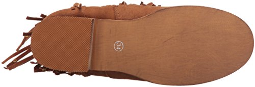 Jumping Jacks Girl's Sierra Western Boot, Saddle Tan Micro Suede, 35 EU(3 M US Little Kid)4