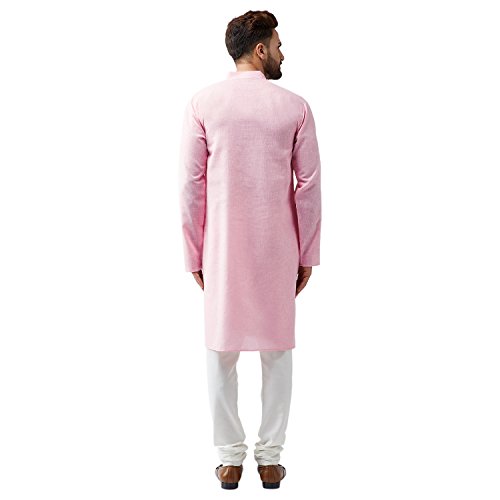 Image of SOJANYA (Since 1958, Men's Silk Blend Grey Kurta Pyjama & Silk Blend Jacket Combo