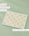 Hippypotamus Disposable Placemats Baby - Pack of 45 BPA Free Table Toppers for Kids and Toddlers - Extra Sticky Travel Mat for Restaurant (Cream/Sage/Blush)