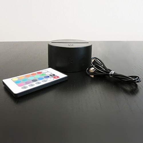 Miniatura 6 de MMS - Lámpara de luz nocturna LED con nombre o texto, control remoto con 16 colores, 4 modos de luz, lámpara LED de regalo personalizada, cable USB