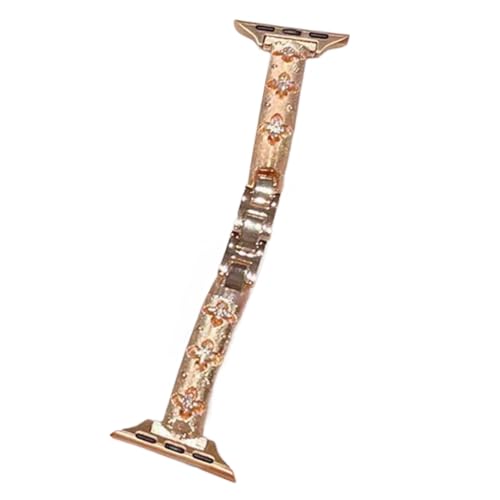 [ECVGHD] Rhinestones Patterned Wristband Adjustable for 38/40/41/42/44/45/49mm Wearable