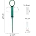 GIYAWA 2Pcs Pet Pill Shooter Plunger Popper for Small Cats and Dogs, Small Pet Feeding Tool, Soft Gentle Medication Dispenser for Tablet Gun Dispenser Pusher (Green)