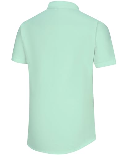 Casual Button Shirts for Men: Summer Solid Color Beach Short Sleeve Clothes3