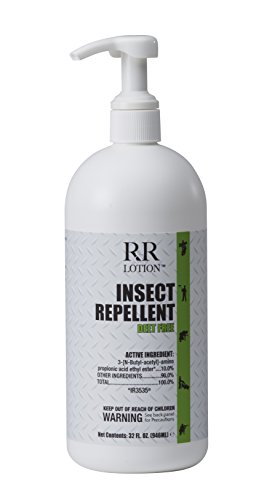 Insect Repellent Lotion Deet Free. Non-Greasy, Non-Tacky, Odorless, 8 Hour Protection. Safe for All Ages. EPA Registered as a Biopesticide Using IR3535. Does not Kill, only Repels Insects. 32oz