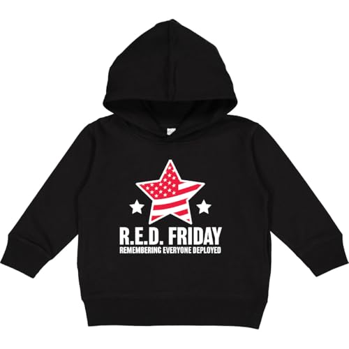 inktastic Red Friday Remembering Everyone Deployed with Red Toddler Hoodie