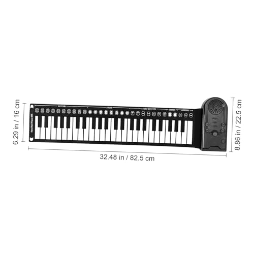 TOYANDONA 49 rouleau de piano clavier électrique piano pliant piano pour enfants piano portable clavier portable piano électronique roulé à la main piano roulé à la main Gel de silice Black - Les Beatles, Paul McCartney, John Lennon, RIngo Starr, George Harrison TOYANDONA 49 rouleau de piano clavier électrique piano pliant piano pour enfants piano portable clavier portable piano électronique roulé à la main piano roulé à la main Gel de silice Black – Image 3