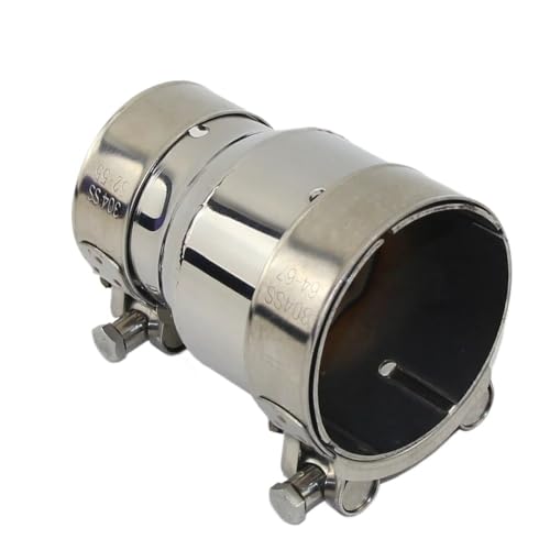 Tuyau d'échappement voiture en acier inoxydable durable 66 mm