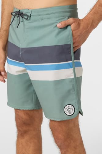 O'Neill Men's Cruzer Stripe Scallop 18 Boardshorts4