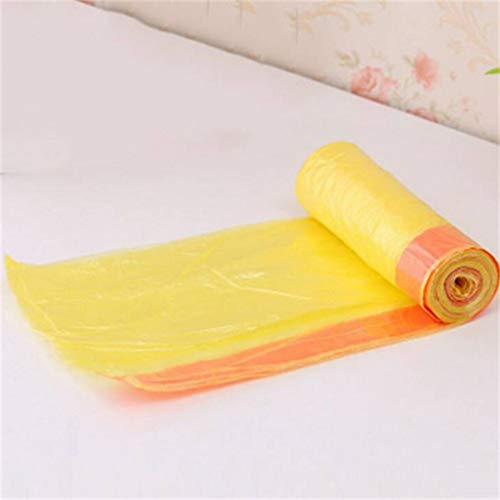 LKJHG Sac à ordures avec Cordon de Serrage, 45 * 50cm 20L 150 Sacs à ordures durables, Sacs à ordures Haute résistance, Sacs à ordures dégradables