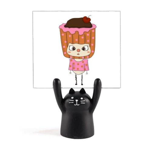 Support pour petits gâteaux et fruits chat noir présentoir à pâtisserie à étages en métal