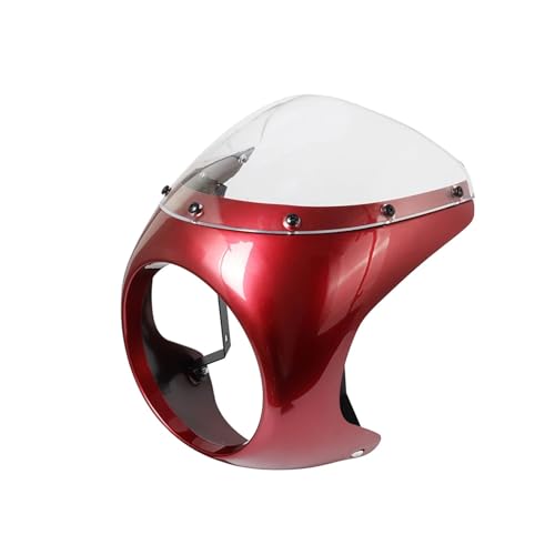 Carénage de pare-brise moto 7 pouces contre la fatigue du vent, protection phare Cafe Racer