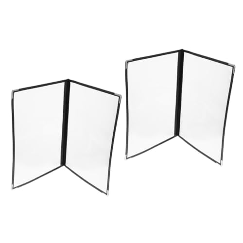 Cabilock Menu Protective Covers 2 Pack PVC Menu Covers for Cafe and Bar Menu Holder