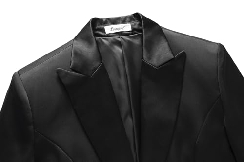 The Ultimate Black Satin Pantsuit for Women: Perfect for Every Occasion - Image 5