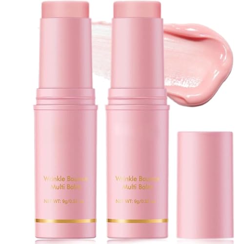 2PCS Wrinkle Multi Collagen Wand - Skin Plumping & Tightening Stick for Face and Lips All-in-One Hydrating Balm Anti-Aging Treatment for Wrinkles