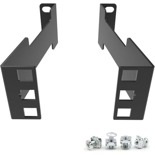 Buhdjfnke Extensor de Profundidad para Rack de Servidor 1U: Kit Adaptador de Montaje en Rack Empotrado de 10 cm de Profundidad para Rack de Red