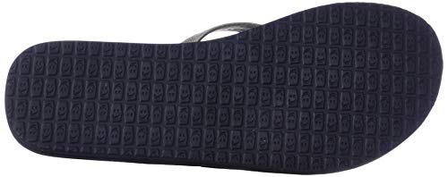 Image of Sanuk womens Yoga Joy Metallic Flip Flop, Champagne, 11 US