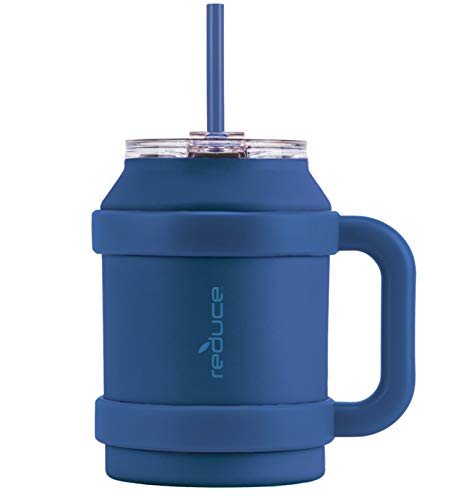 Reduce Tumbler Mug 50 oz – Stainless Steel Insulated Mug with Handle and Lid and Straw 36 Hours Cold – For Cold and Hot Drinks – Sweat-Proof Body Dishwasher Safe – Surf The Web
